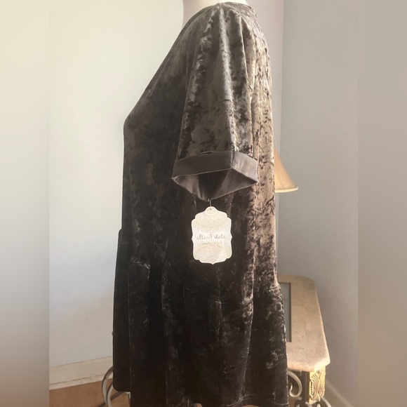 Altar'd State crushed velvet, baby doll top SZ M Boho chic - Picture 6 of 16